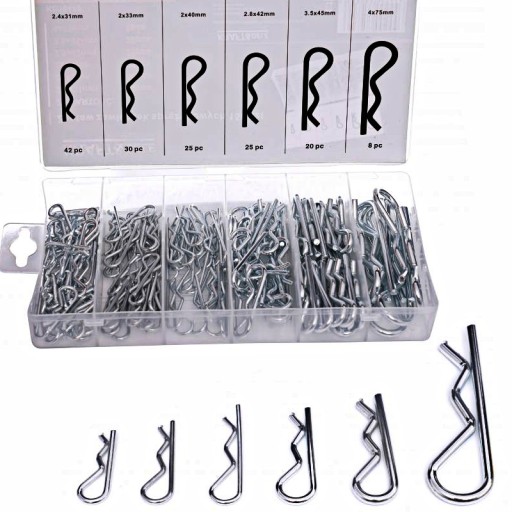 Комплект пружинных шплинтов 2.0-4.0 mm 150PCS