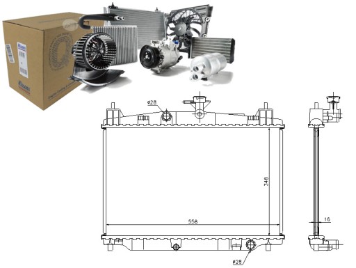 NIS68504/RS2 - Радіатор двигуна nissens zj3815200 a 117073 11066