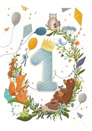 Листівка до дня бабусі 1х1 см