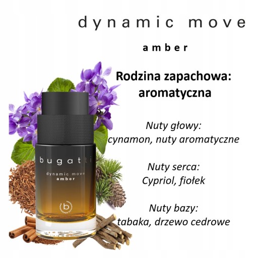 BUGATTI DYNAMIC MOVE AMBER WODA TOALETOWA 100ml 14577089477