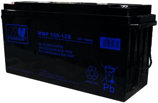 Аккумулятор agm мощность аккумулятора mwp mwp150 mwp150-12b 12v 150ah аккумуляторная батарея