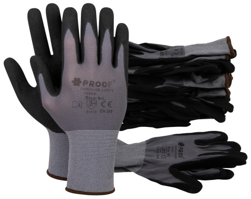 Робочі рукавички з нітриловим покриттям 11-12par