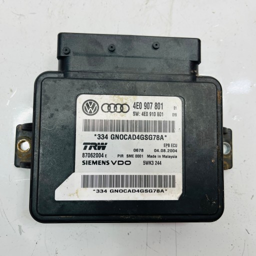 4E0907801, - Модуль стоянкового гальма audi a8 d3 4e0907801