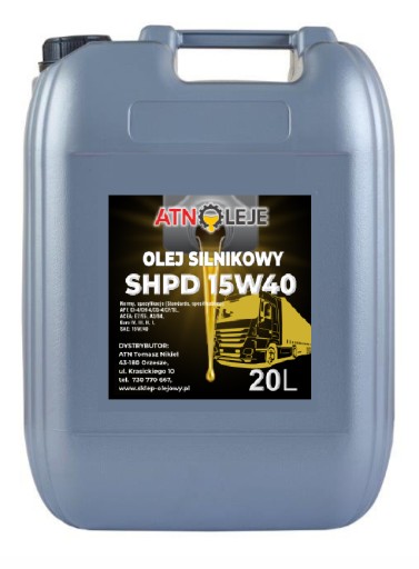 МАСЛО МОТОРНЕ SHPD 15W40 20L