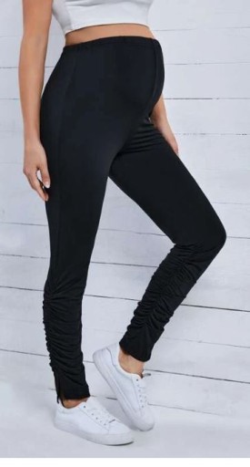 SHEIN LEGGINSY CIĄŻOWE KLASYCZNE CZARNE L/XL VUE