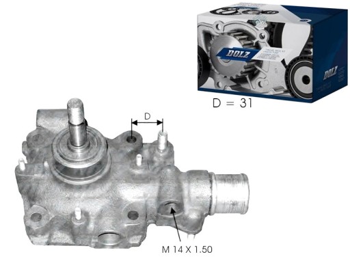 B114 - ВОДЯНИЙ НАСОС IVECO DOLZ