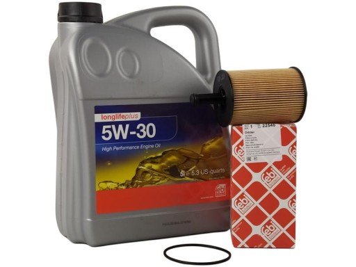 FEB32947;FEB22546 - FEBI ФИЛЬТР + МАСЛО 5W30 5L SKODA OCTAVIA II 1.9 TDI