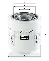 Mann-Filter WH 10 006 фільтр, робоча Сантехніка