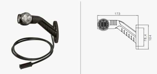 31-3304-047 - Габаритный фонарь Aspock SUPERPOINT III LED