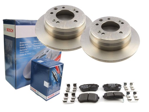 Диски + колодки BOSCH задні HYUNDAI i30 IX35