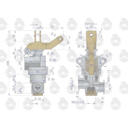 C50568050U - Гальмівний клапан C360 (URSUS)