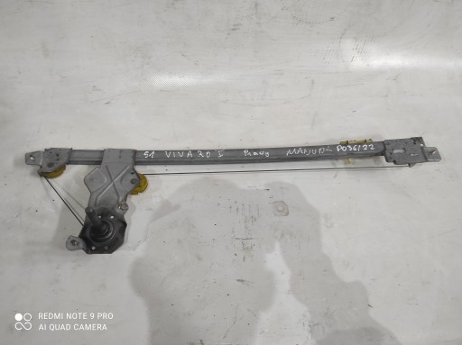 window regulator right front OPEL VIVARO and manual