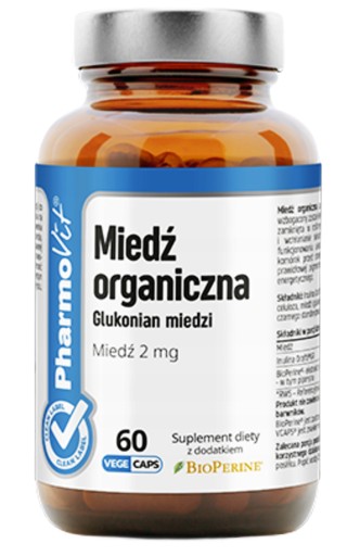 PharmoVit Organická meď 2mg piperín2,85mg imunita 60 kapsúl