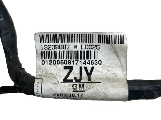 OPEL ASTRA H III kabelbaum kabelsatz Tür rechts vorne elektrisch Fenster 13208887 ZJY