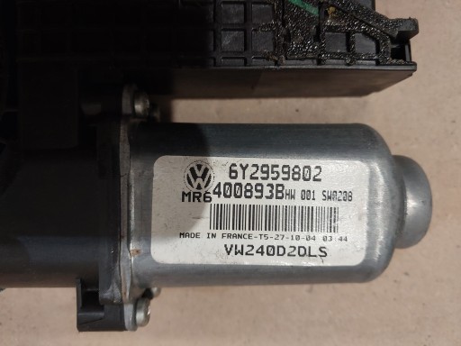 6y2959802 моторчик склопідйомника лівий передній vw polo 9n fabia t5