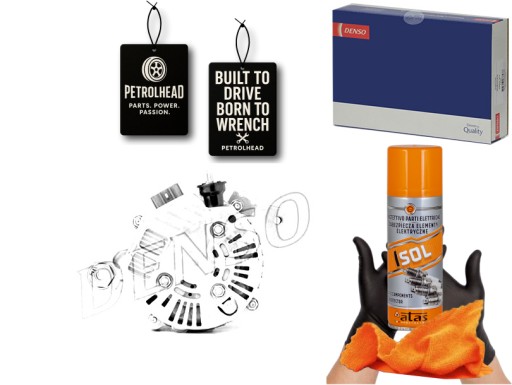 DENDAN964#ECS-PCP+K - Генератор (14v 70a) toyota yaris 1.4d 10/01-09/05 #petrolhead pro+ kit4