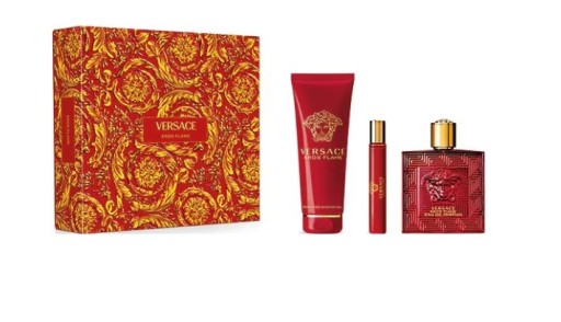 versace eros flame woda perfumowana 100 ml   zestaw