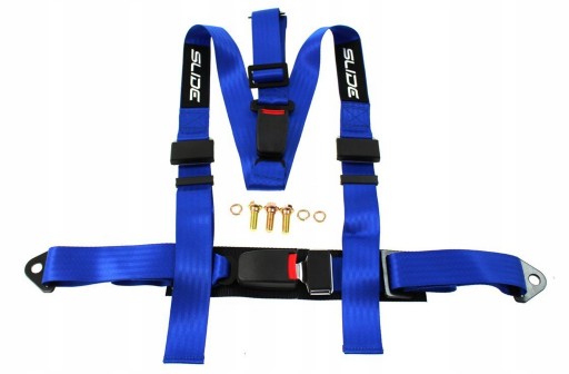 JB-PA-065 - SLIDE РЕМЕНІ 3PKT 2 ДЮЙМИ СПОРТИВНІ НАГРУДНИК СИНІЙ