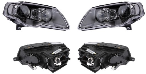 955510-V - ЛАМПА ФАР VW PASSAT B6 05- XENON VALEO L+R