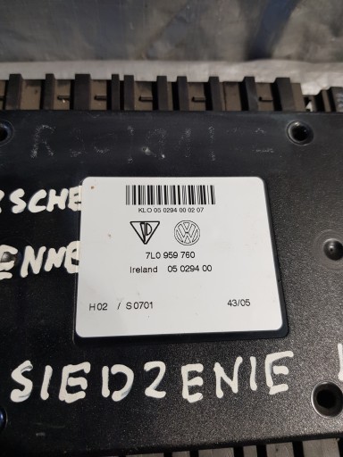 control unit seat CAYENNE 7L0959760 05029400