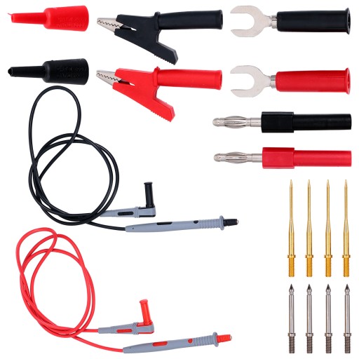 Углы рамки экрана. Кабели цифрового мультиметра.