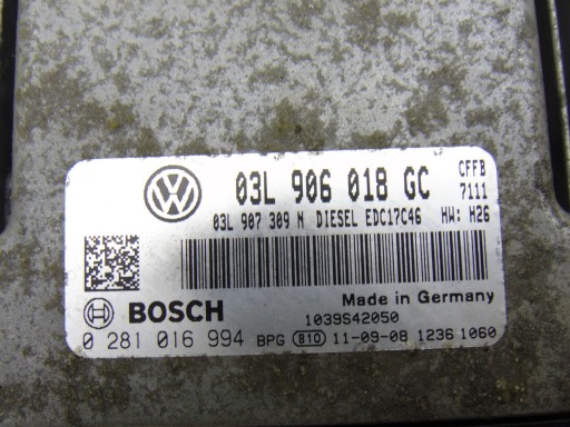 Bedienteil DES MOTORS VW GOLF VI 2.0 TDI 03L906018GC