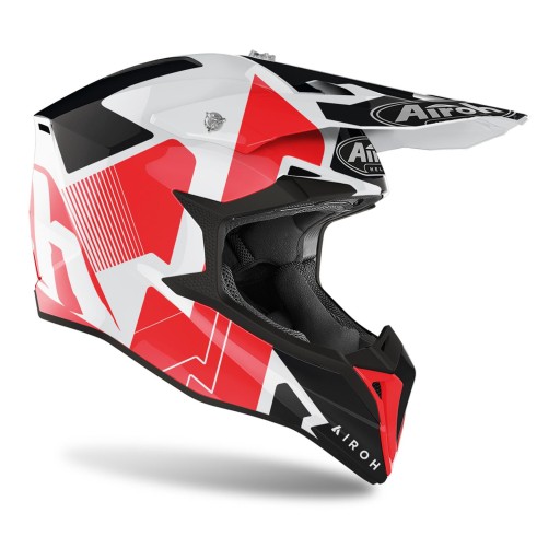 Полнолицевой шлем AIROH WRAAP RAZE, RED GLOSS L