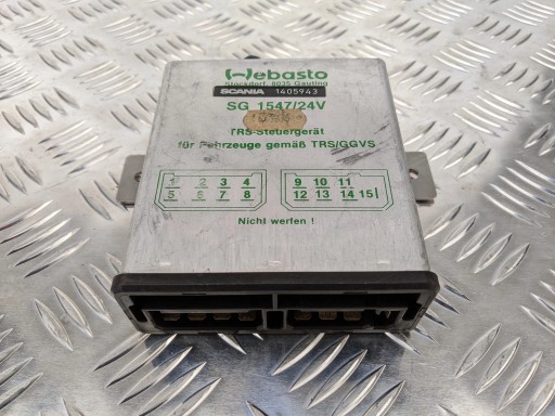 ДРАЙВЕР WEBASTA EBERSPACHER SCANIA 4