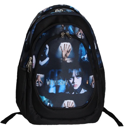 Багатокамерний шкільний рюкзак Expert, чорний, відтінки зеленого