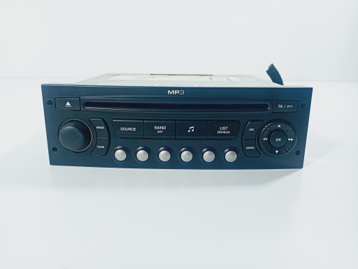 Radio oryginalne CD brakuje kodu OE 966640307701 Citroen C4 1 e 04-11