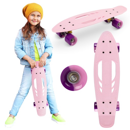Скейтборд Qkids ABEC-7 рожевий