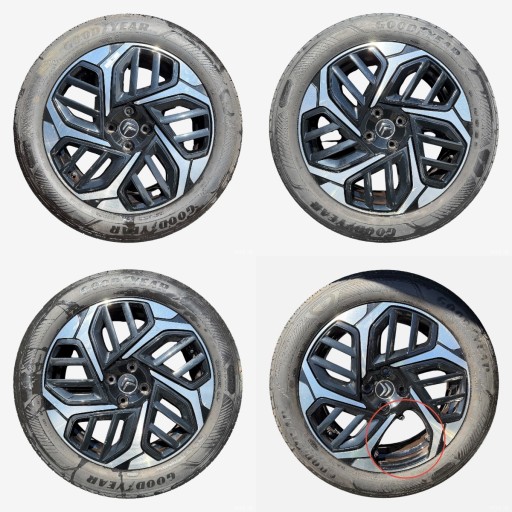 discs wheels tyres CITROEN C4 III GOODYEAR 195/60/18" 4MM summer