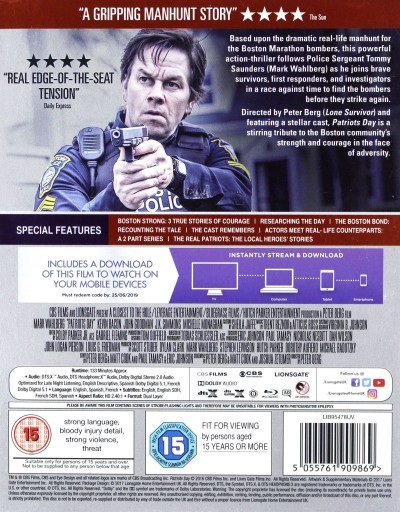 PATRIOTS DAY (DZIEŃ PATRIOTÓW) (BLU-RAY) 8522389623 - Sklepy.