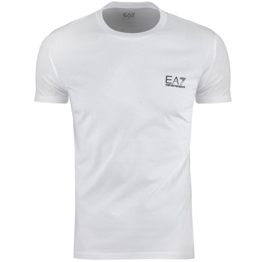 T-shirt Koszulka Emporio Armani Męski okrągły dekolt biała r.S