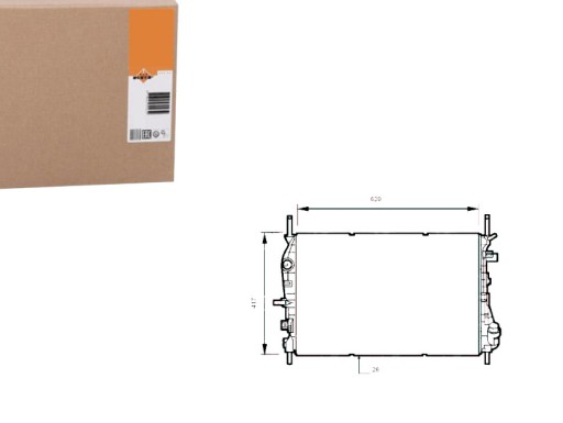 NRF53741/RS1 - Охолоджувач двигуна nrf 2s718005ac 1320515 1350152 1