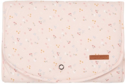 М'який пеленальний килимок Little Dutch 36 х 70 см рожевий