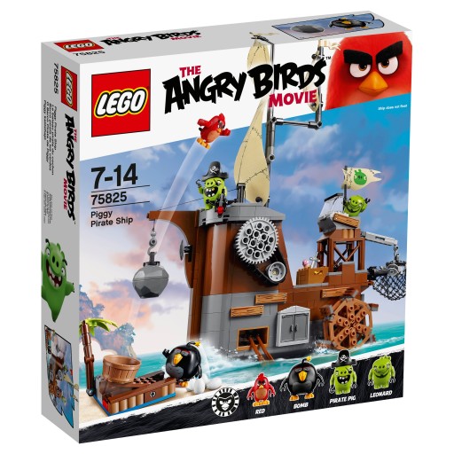 LEGO Angry Birds 75825 Pirátska loď prasiatok