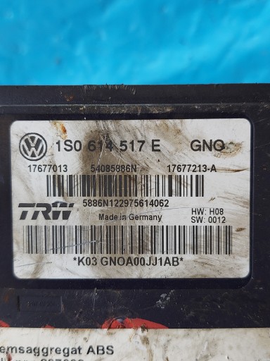 pumpa ABS VW UP SEAT MII 1S614517E