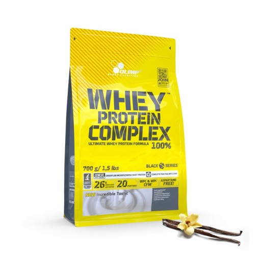 Протеїнова добавка Olimp Whey Protein Complex 100% 700 г, смак ванілі
