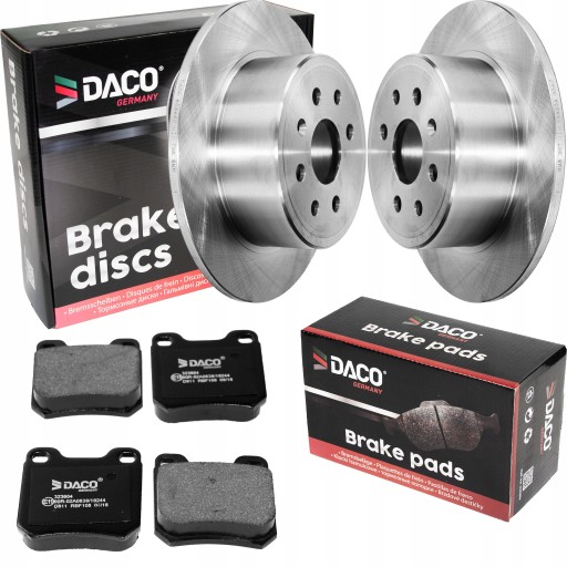 603665 - Набір дисків колодки задній Daco Opel Vectra B