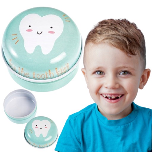 МЕТАЛЕВИЙ ящик для дитячих молочних зубів Рекс Лондон