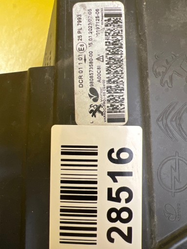 light left Peugeot Expert Traveller 3 III 16+ Bi-Xenon 9808573580