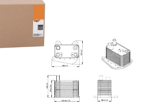 NRF31234/RS3 - МАСЛООХОЛОДЖУВАЧ NRF 8MO376755251 30003552
