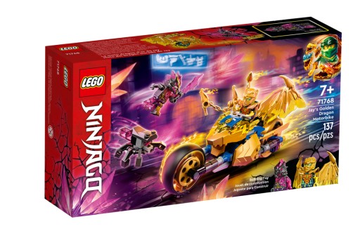 ZLATÁ DRAČIA MOTORKA JAYA - Kocky Lego 71768 NI