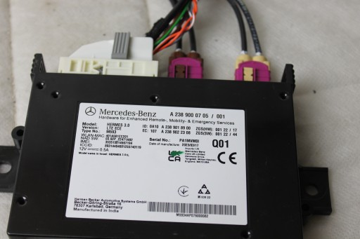 Модуль телематического контроллера bluetooth mercedes w463 x243 a2389000705