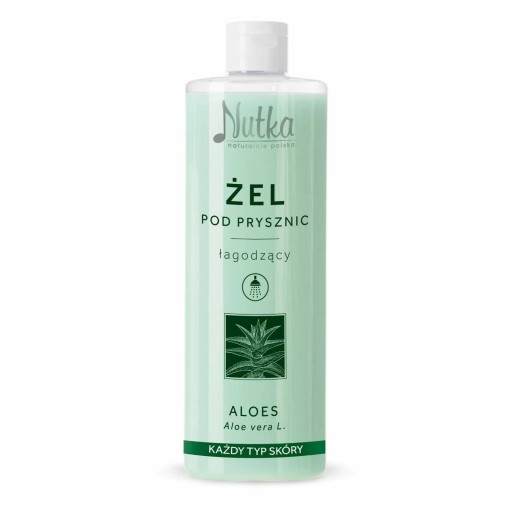 NUTKA Żel pod prysznic łagodzący ALOES, 400 ml