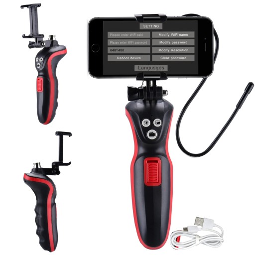 6LED WIFI ЭНДОСКОП ИНСПЕКЦИОННАЯ КАМЕРА С КРОНШТЕЙНОМ