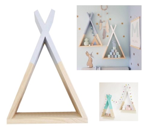 НАСТІННА ДЕКОРАТИВНА НАСТІННА ПОЛИЦЯ Tipi