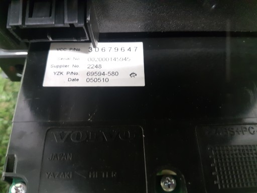 bedienteil des lüfters VOLVO V50