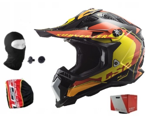 ШЛЕМ LS2 MX700 SUBVERTER EVO АРОЧНЫЙ ЧЕР.ЖЕЛ.КРАСНЫЙ M